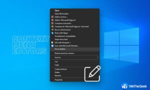 How To Edit Context Menu On Windows 10